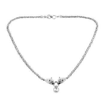 Royal Bali - Moissanit Halskette ca. 56 cm 925 Silber ca. 0,89 ct.