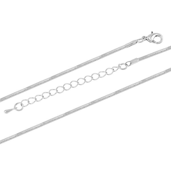 Glitzernder Designer-Kristall-Anh&auml;nger mit 73cm Kette in Silberton image number 4