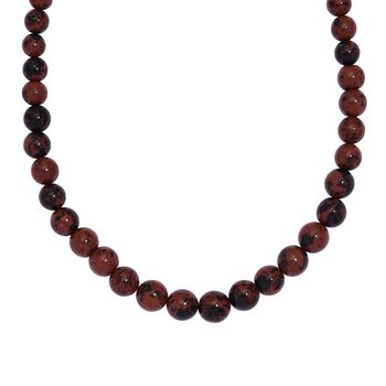 Rote Jaspis-Halskette, 50 cm - 191 ct.