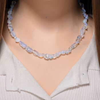 Opalith Halskette, 45+5cm - 132,50 ct.