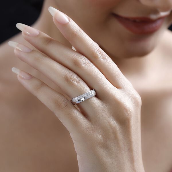 Moissanit Half Eternity Ring - 0,15 ct. image number 2