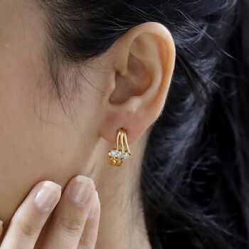 EF Moissanit Ohrringe - 0,60 ct.