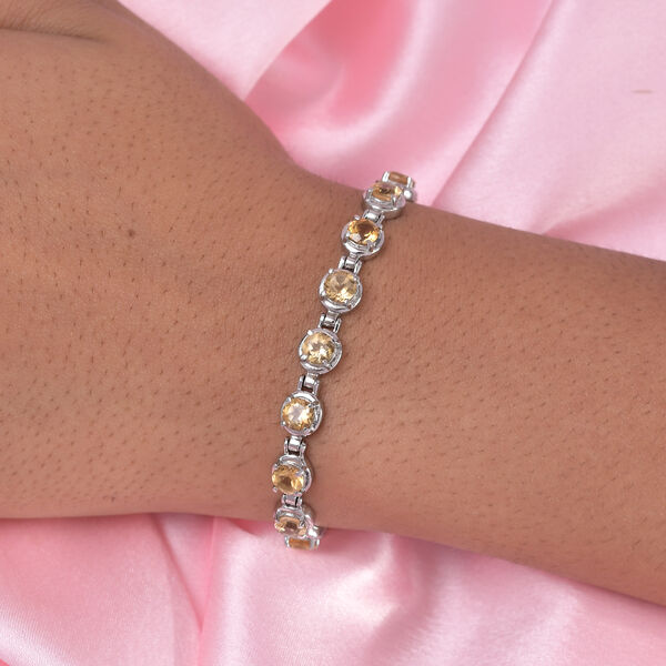 Citrin-Armband, 19 cm, Edelstahl ca. 7,20 ct image number 3