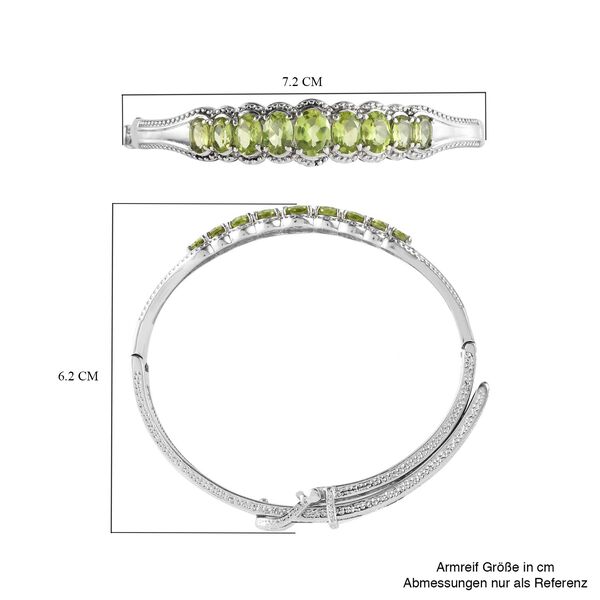 Nat&uuml;rlicher Peridot-Armreif, 19cm - 6,49 ct. image number 6