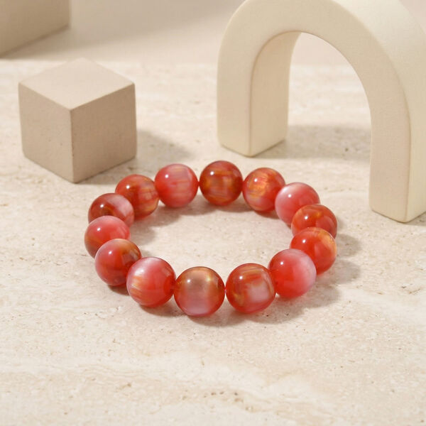 Simuliertes flexibles Kirschquarz-Armband - 180 ct. image number 2