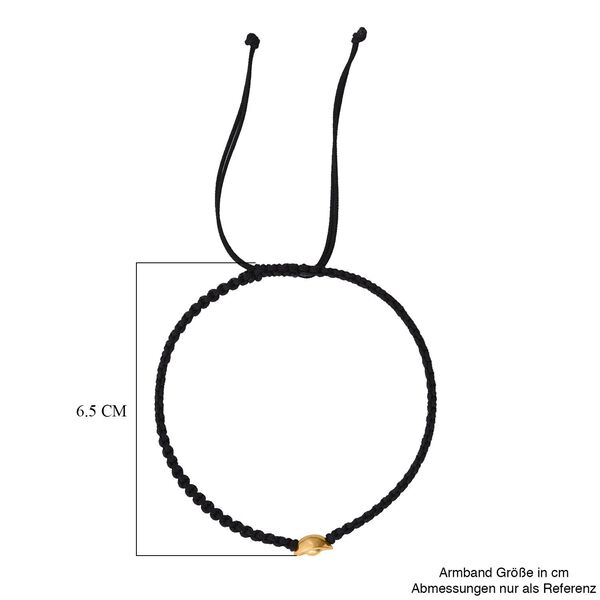 Flexibles Fadenarmband mit Kim Tung-Anh&auml;nger in 999 Gold, 19cm image number 5