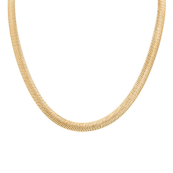 Italienische, flache Fischgr&auml;tenkette, 45 cm - 20,47g