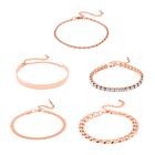 Weißer Kristall Schmuckset Reiner Edelstahl IP Rosa Plattierung