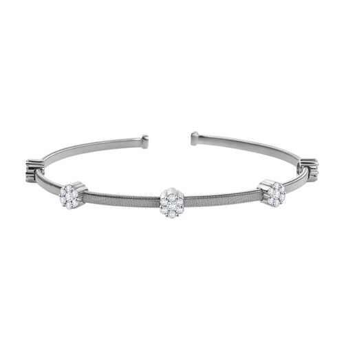 Moissanit Armreif, 19 cm - 1,20 ct. image number 0