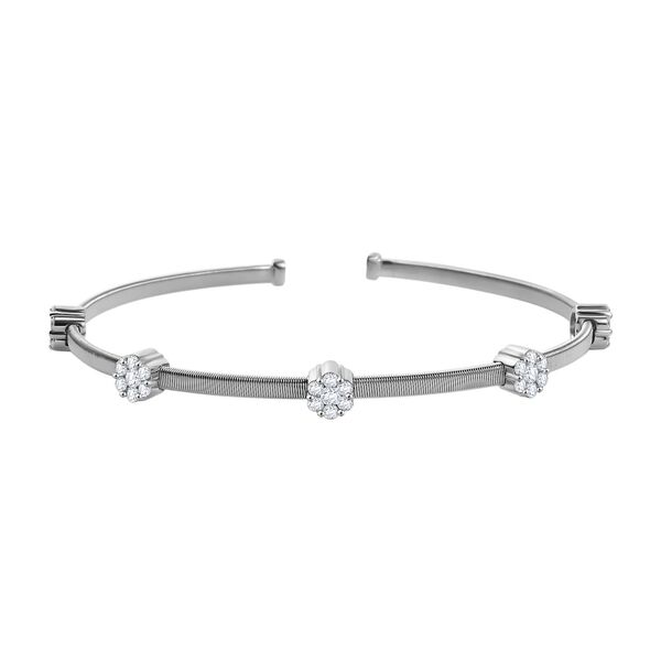 Moissanit Armreif, 19 cm - 1,20 ct. image number 0