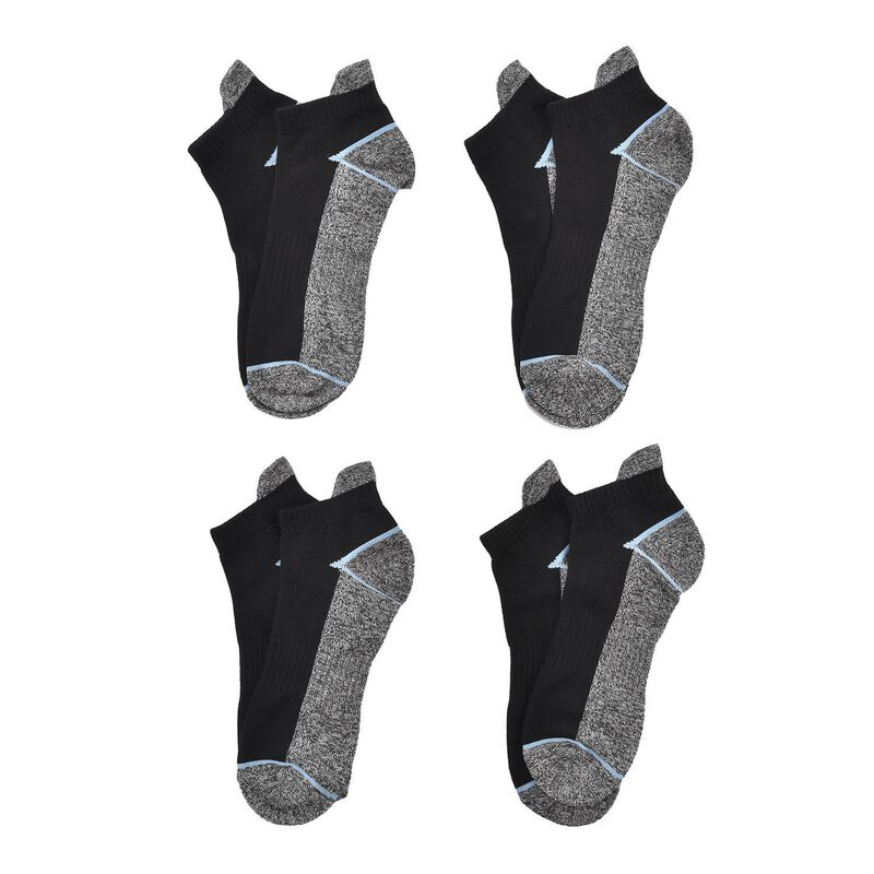 4er-Set Kupferfaser-Kompressions-Socken, 36-40, schwarz-grau image number 0
