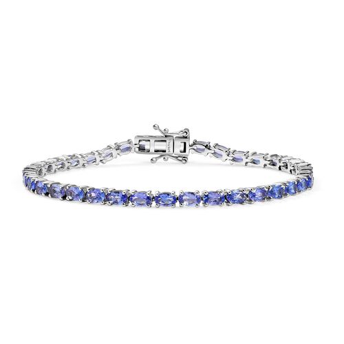 D’joy Tansanit, Weißer Diamant Armband ca. 19 cm 925 Silber rhodiniert ca. 8,00 ct. image number 0