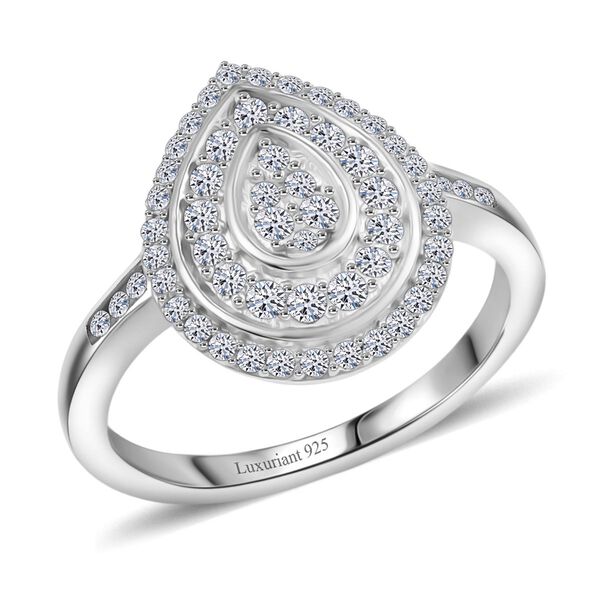 LUXURIANT DIAMOND - Lab Grown Diamant SI-GH SGL zertifiziert Ring 925 Silber rhodiniert (Gr&ouml;&szlig;e 19.00) (10-15 Werktage Lieferzeit) ca. 0.50 ct image number 4