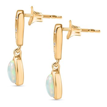 D'Joy AA nat&uuml;rliche, &auml;thiopische Welo Opal und Zirkon Ohrringe - 1,19 ct.