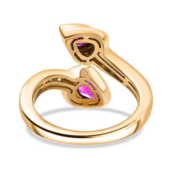 AAA Radiant Ember Granat und Zirkon Ring - 1,40 ct. image number 6