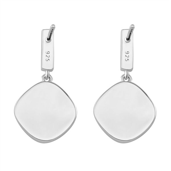 Blaue und weiße Zirkonia Halo Ohrringe image number 5