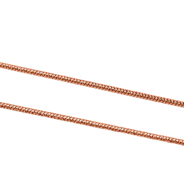 Schlangen-Halskette in 585 ros&eacute;vergoldetem Silber, 60cm image number 4