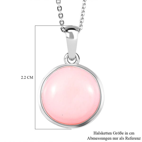 Nat&uuml;rlicher, peruanischer Rosa-Opal-Anh&auml;nger mit Kette - 5,70 ct. image number 7