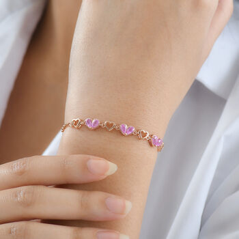 D'Joy Ilakaka rosa Saphir 19cm Armband - 1,70 ct.