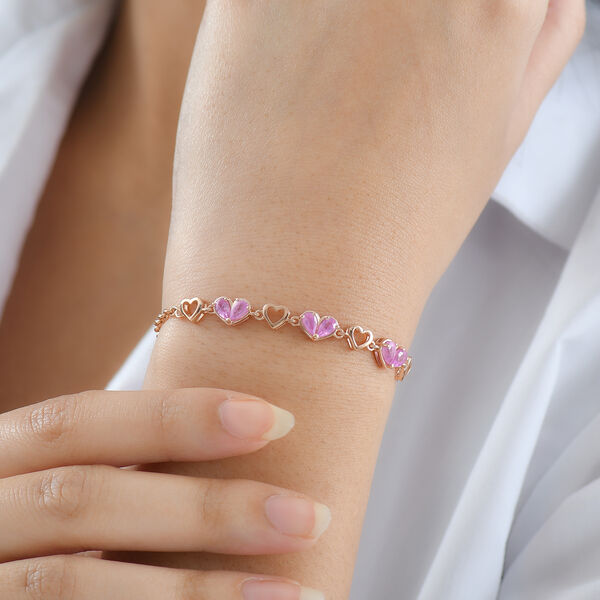 D'Joy Ilakaka rosa Saphir 19cm Armband - 1,70 ct. image number 2