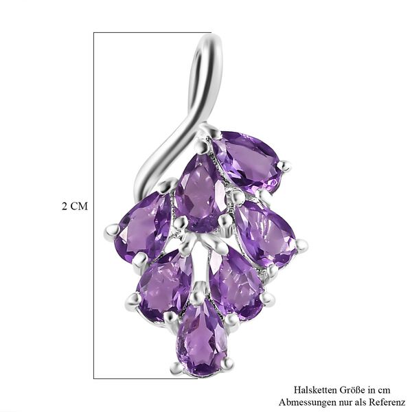 Afrikanischer Amethyst-Anh&auml;nger, 925 Silber ca. 1.38 ct image number 6