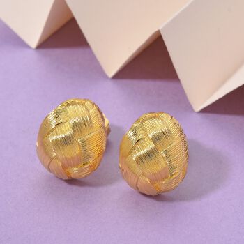 Knotten Design Ohrringe, Messing, ca. 11,68g