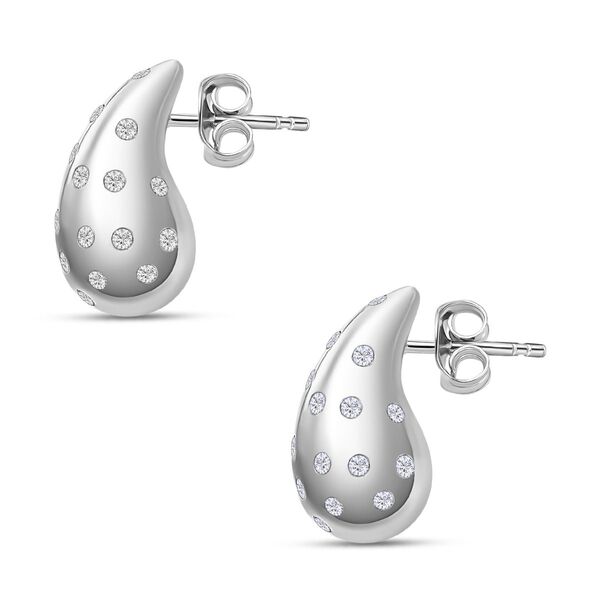 Moissanit Ohrringe, 925 Silber rhodiniert - 0,96 ct. image number 6