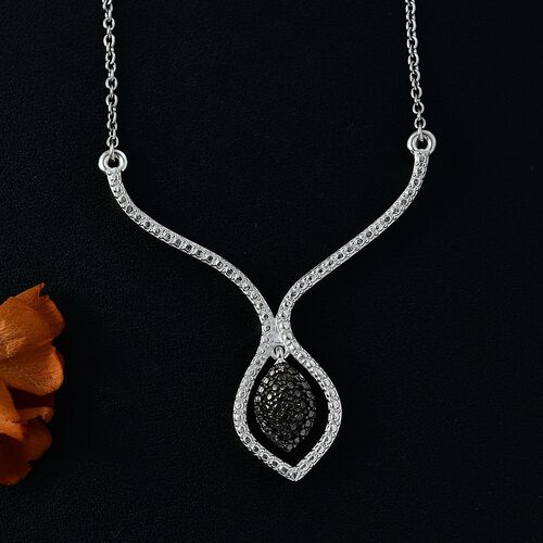 Halskette mit Champagner Diamantakzenten, 45 cm image number 1