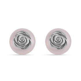 Weiße Muschelkernperle Ohrringe - 18 ct.