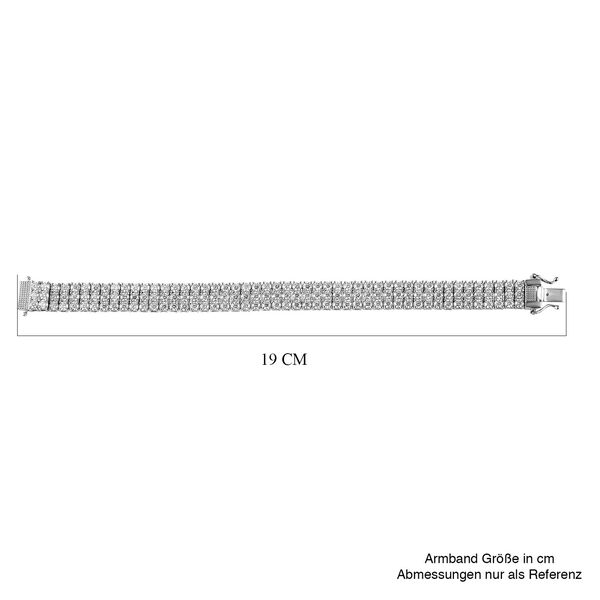 Funkelnde K&ouml;nigin - Moissanit Armband - 16,22 ct. image number 4
