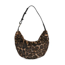 Leopardenmuster-Hobo-Tasche, 30x20 cm, Braun-Beige Leopardenmuster-Hobo-Tasche, 30x20 cm, Braun-Beige