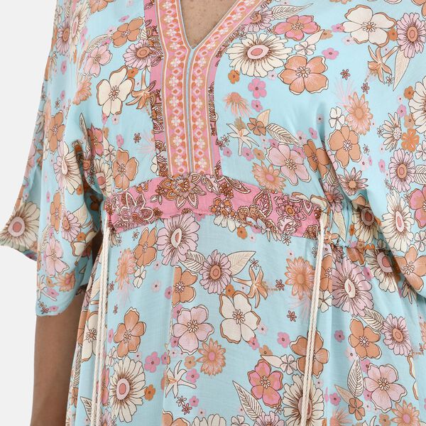 Boho-Chic Maxikleid mit Quasten, Einheitsgr&ouml;&szlig;e, pink image number 9