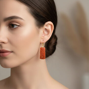 D'Joy rote Jade Ohrringe - 30 ct.