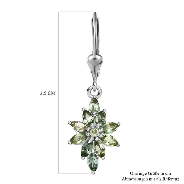 Nat&uuml;rliche, gr&uuml;ne Apatit Ohrringe - 1,98 ct. image number 5