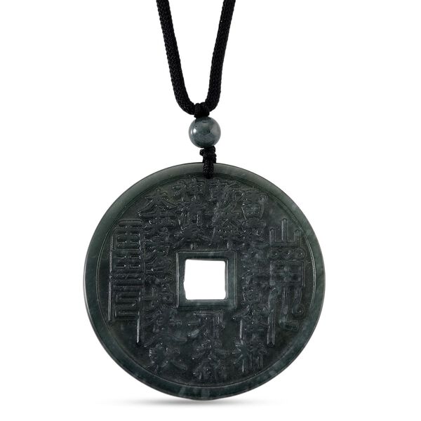 Natürlicher Olmek Jadeit Geldmünze begehrt Halskette Flexibles ( 71 cm) ca. 60.00 ct image number 4
