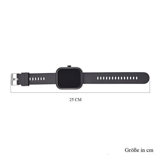 G21 Smartwatch, 2.01 Zoll HD Display, Schwarzes Silikonarmband image number 9