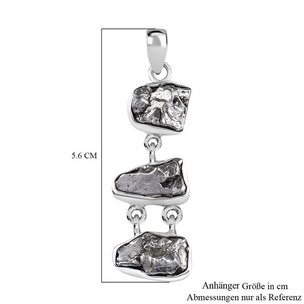 Meteorit Anh&auml;nger 925 Silber rhodiniert ca. 38,71 ct. image number 6