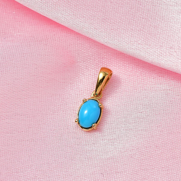 D'Joy AA Sleeping Beauty T&uuml;rkis Anh&auml;nger 925 Silber 750 Vergoldet ca. 0,49 ct. image number 1