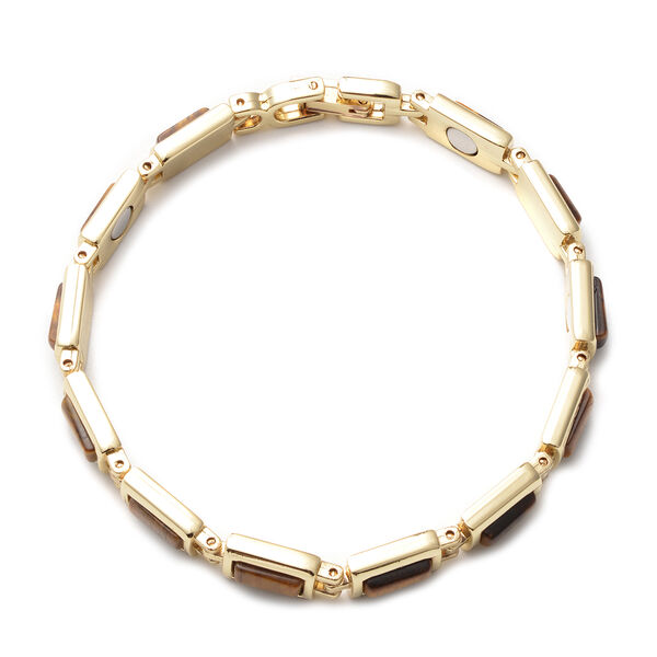 Gelbes Tigerauge Armband 20 cm goldfarben ca. 15,80 ct image number 3