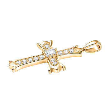 EverTrue Moissanit Anh&auml;nger in Goldton - 1,18 ct.