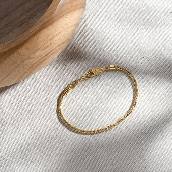 D'Joy 925 Silber Bourbudur Armband ca. 20 cm ca. 7,85g