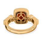 Madeira Citrin und Zirkon Ring 925 Silber vergoldet  ca. 2,55 ct image number 5