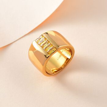 Gelber Zirkonia-Ring - 1,54 ct.