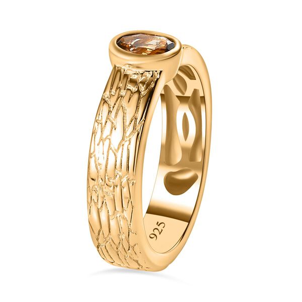 AA nat&uuml;rlicher, goldener Tansanit-Ring - 0,44 ct. image number 5