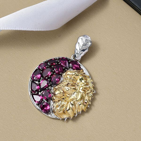 D'Joy Rhodolith Granat zweifarbiger Anh&auml;nger - 5,49 ct. image number 2