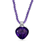 D'Joy AA Afrikanischer Amethyst Schmuckset ca. 50 cm 925 Silber rhodiniert ca. 58.32 ct