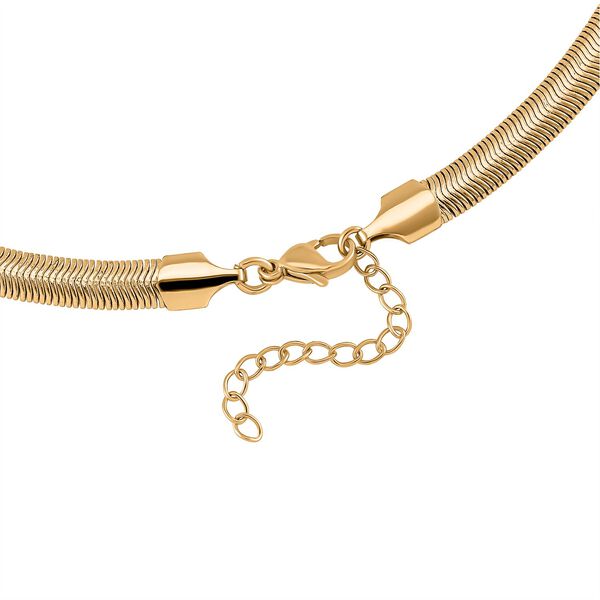 Herz Halskette in Goldton, 45+5 cm image number 6