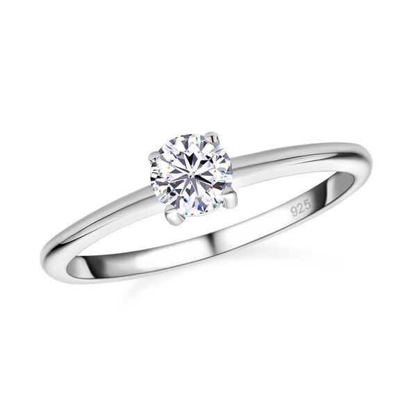 3er-Set aus rhodiniertem Silber mit Moissanit-Ring, -Anh&auml;nger und -Ohrringen - 1,70 Karat. image number 4