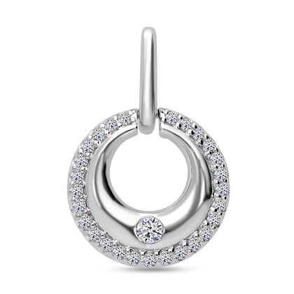 LUXURIANT DIAMOND - Lab Grown Diamant SI-GH Anh&auml;nger 925 Silber platiniert ca. 0.25 ct