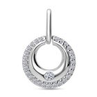LUXURIANT DIAMOND - Lab Grown Diamant SI-GH Anhänger 925 Silber platiniert ca. 0.25 ct
